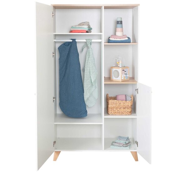 Léon Armoire 2 portes   Blanc        de               Roba