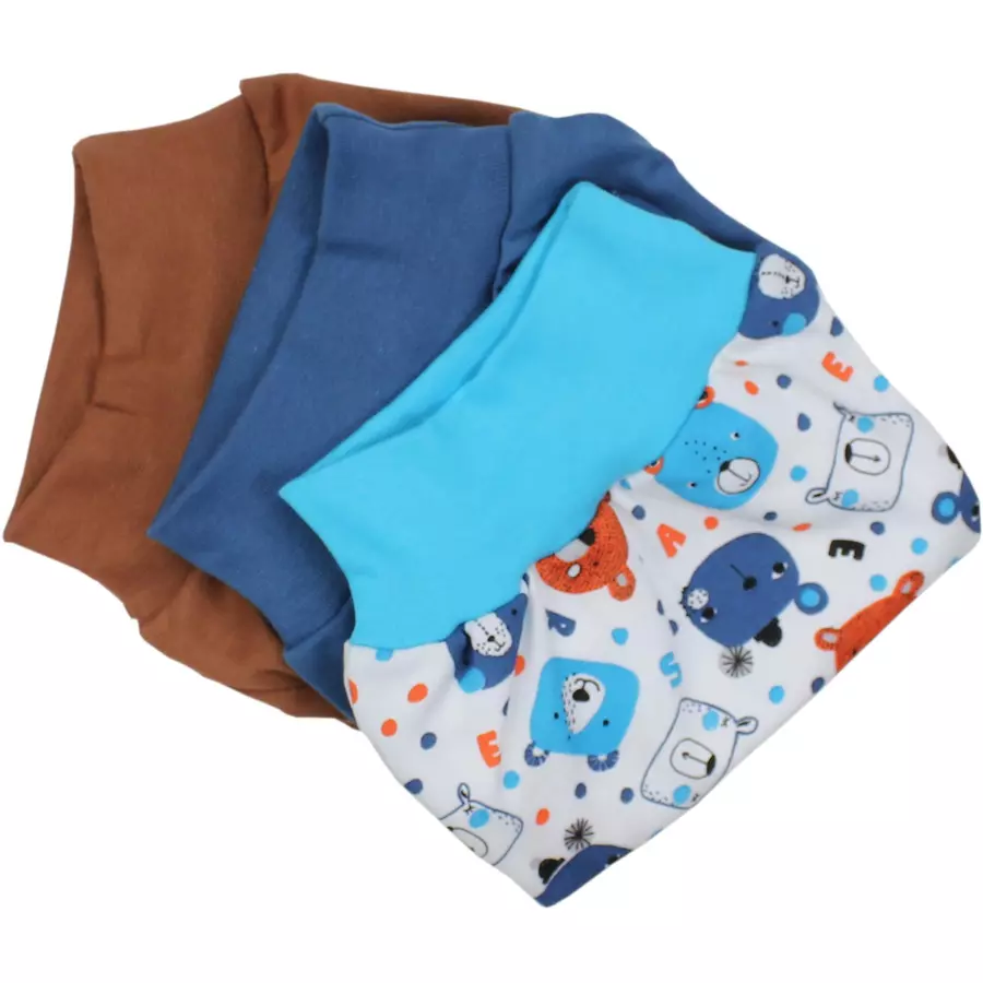TupTam Baby Jungen Strampelhose mit Fuß 3er Pack türkisblau