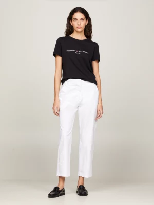 Camiseta de algodão orgânico com logotipo