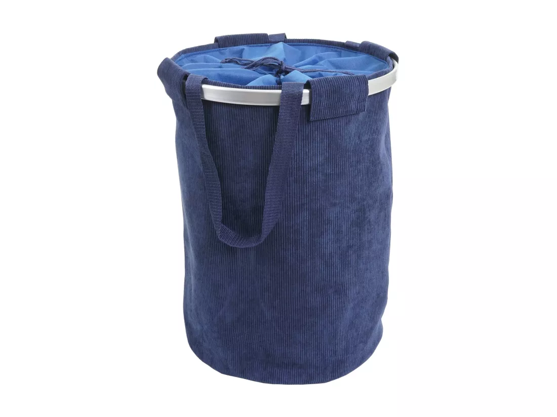 Collecteur de linge MCW-C34, velours bleu