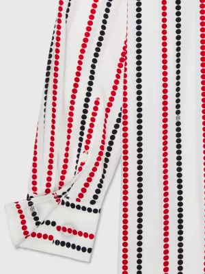 Blusa Adaptive Dot Stripe de Corte Regular