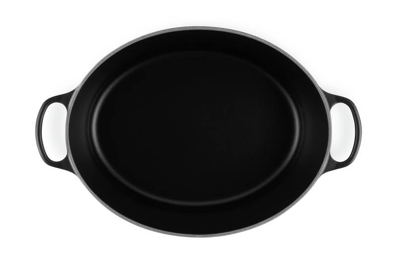 LE CREUSET Bräter Oval 40cm Schwarz SIGNATURE