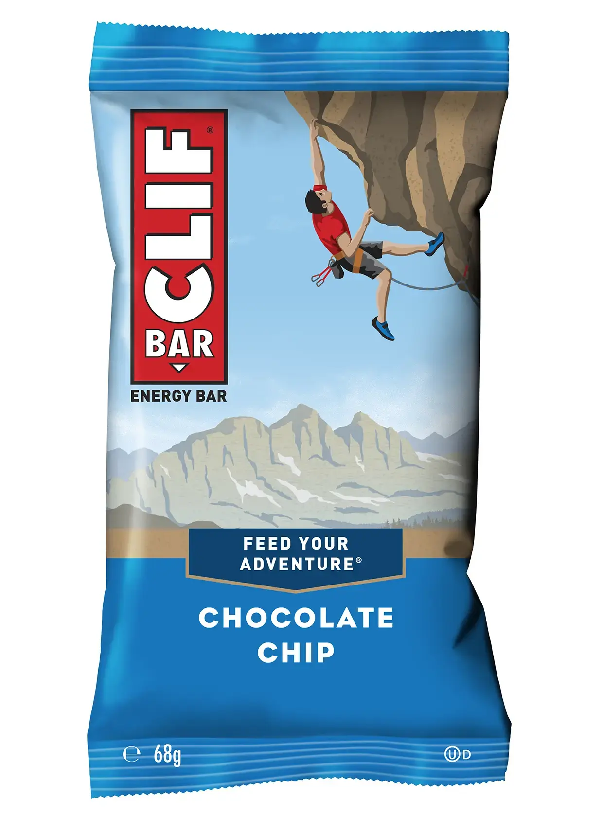 Clif Chocolate Chip Sportrepen (12 stuks)