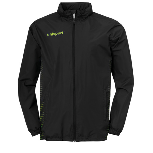 Jaqueta impermeável Score (Chubasquero) preta/verde fluorescente Uhlsport