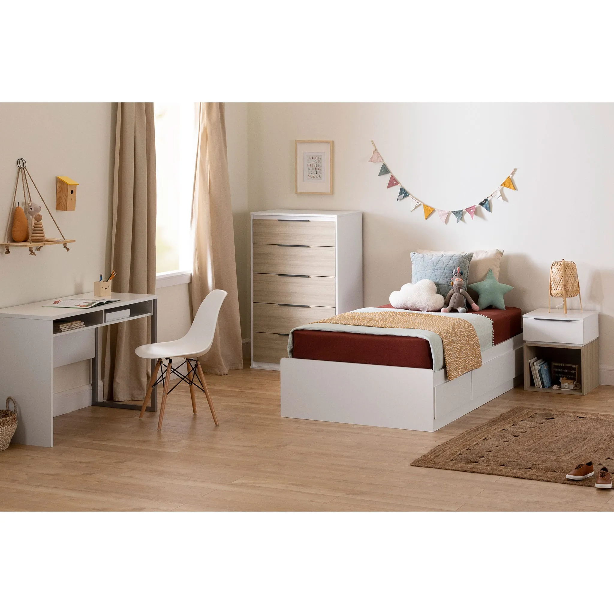 South Shore Bureau de travail - Hourra Blanc solide