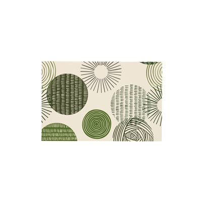 Tapis vinyle motif cercles