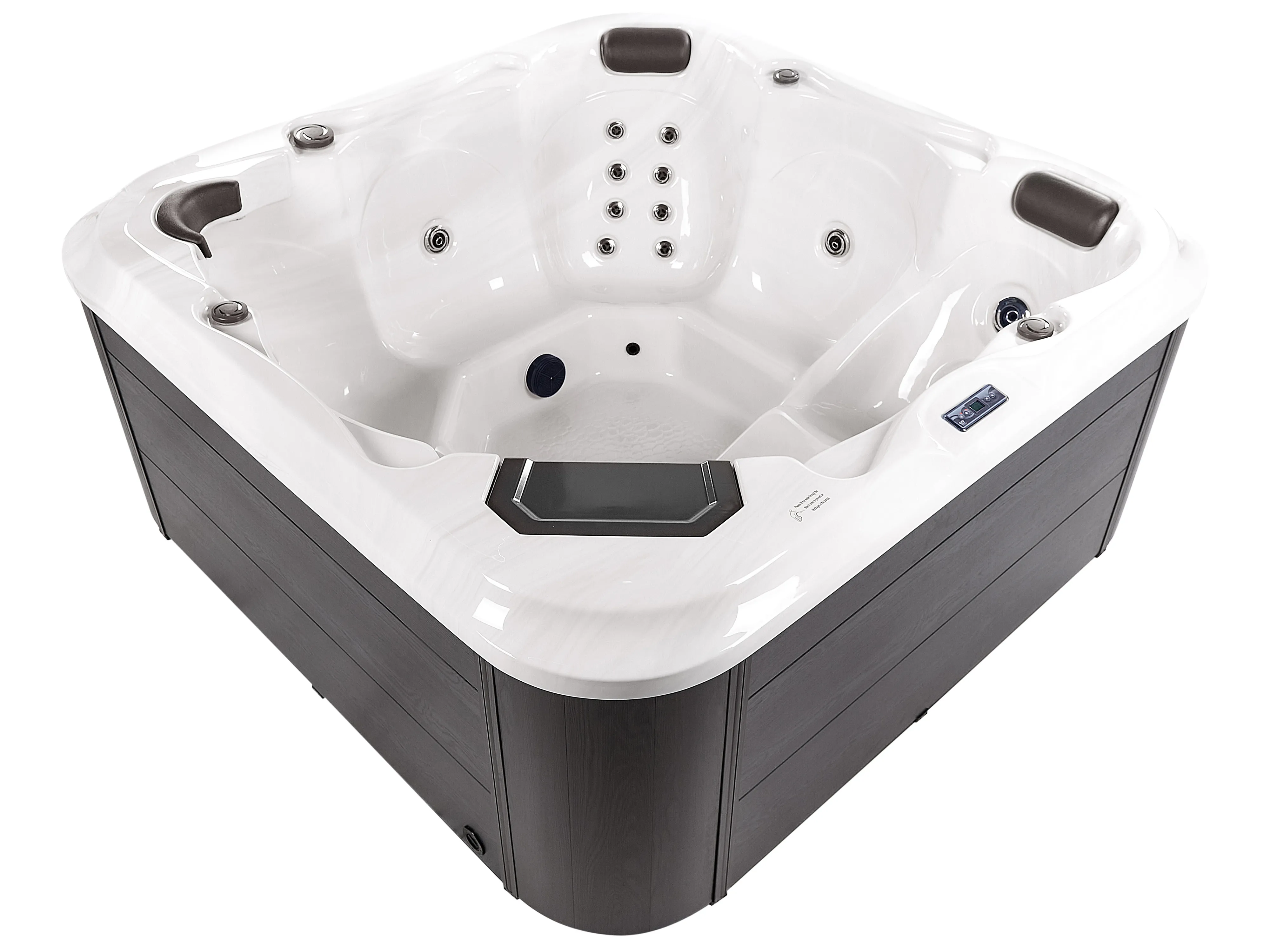 Buiten hottub met LED TULAROSA Wit