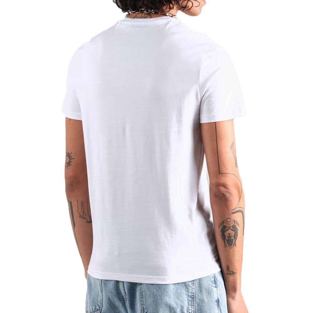 Guess T-shirt Blanc Homme Guess Abstract