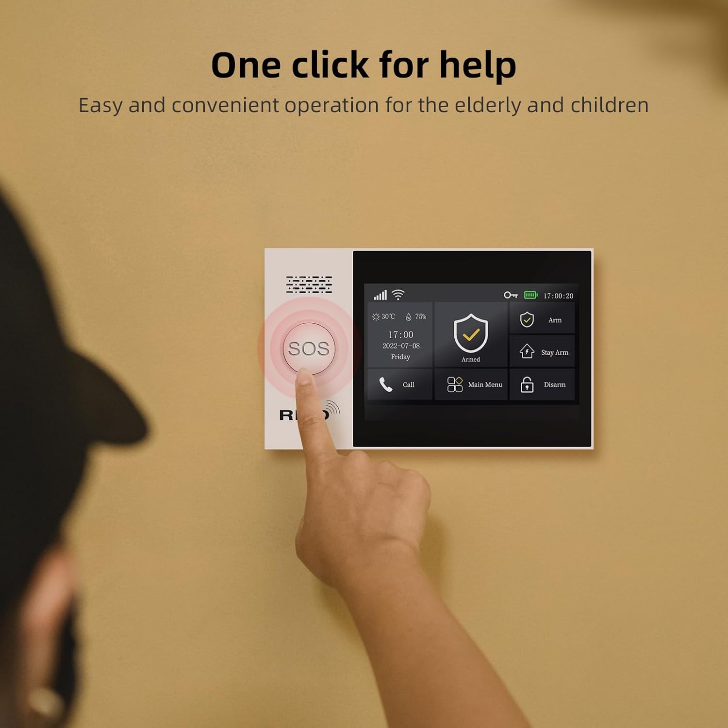 XNY Voller Touchscreen Funk Alarmanlage Haus,4G Haus Alarmanlage Komplett Set, WLAN Alarmanlage Wohnung mit APP Alarm, 21-Stück-Kit (Fenster Tür Sensoren, Bewegungsmelder, Fernbedienungen, Sirene)