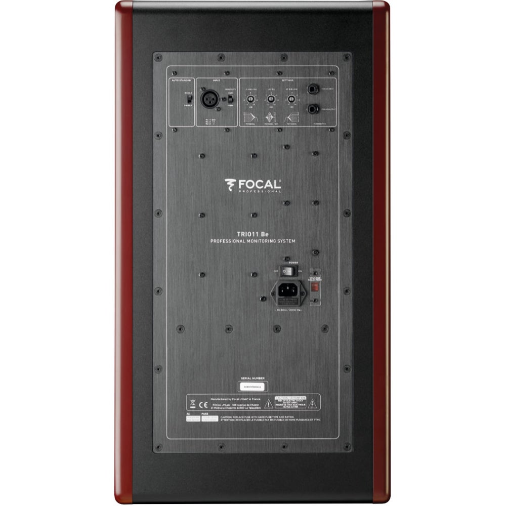 Focal Trio 11 Be Red Burr Ash actieve 3-weg studiomonitor (per stuk)