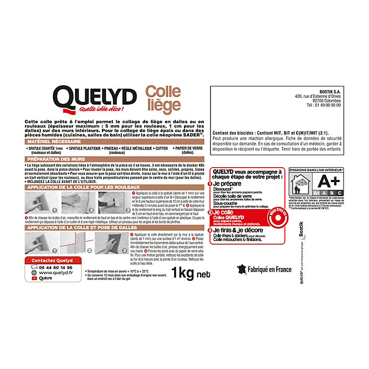 Colle Murale Quelyd pour Liège Pâte 1 kg