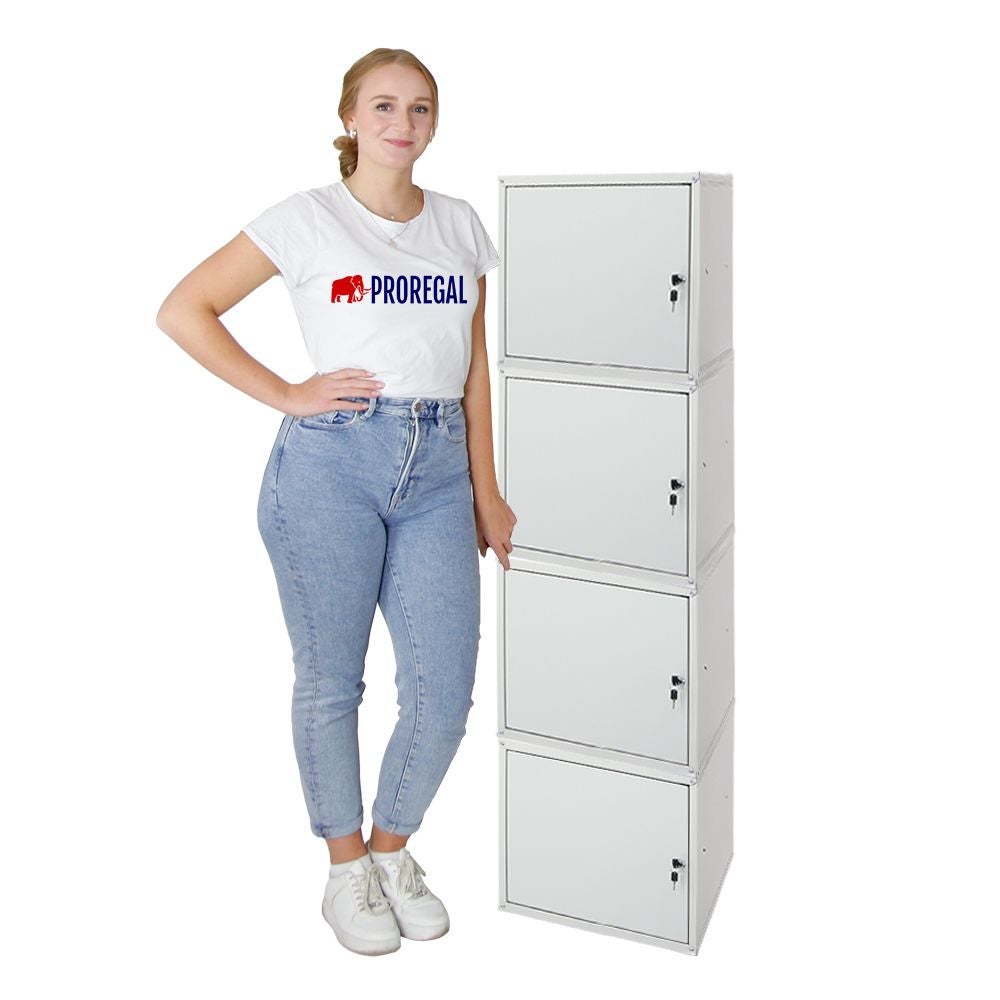 PROREGAL Cubic Locker Cube HxBxD 35 x 35 x 35 cm Grijs