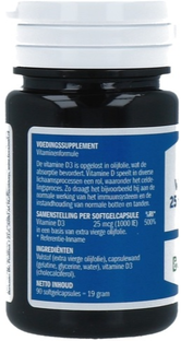 Bonusan Vitamine D3 25mcg/1000 IE Capsules Duoverpakking 2x90CP