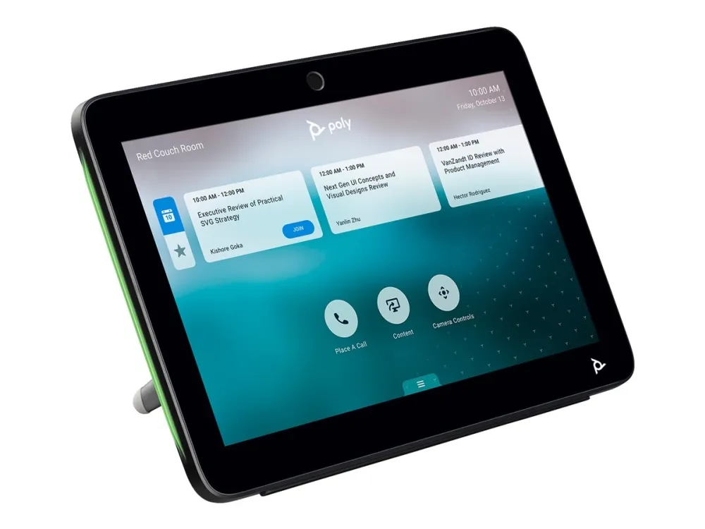 Poly TC10 - Uden strømledning - berøringscontroller - Certified for Zoom Rooms - sort