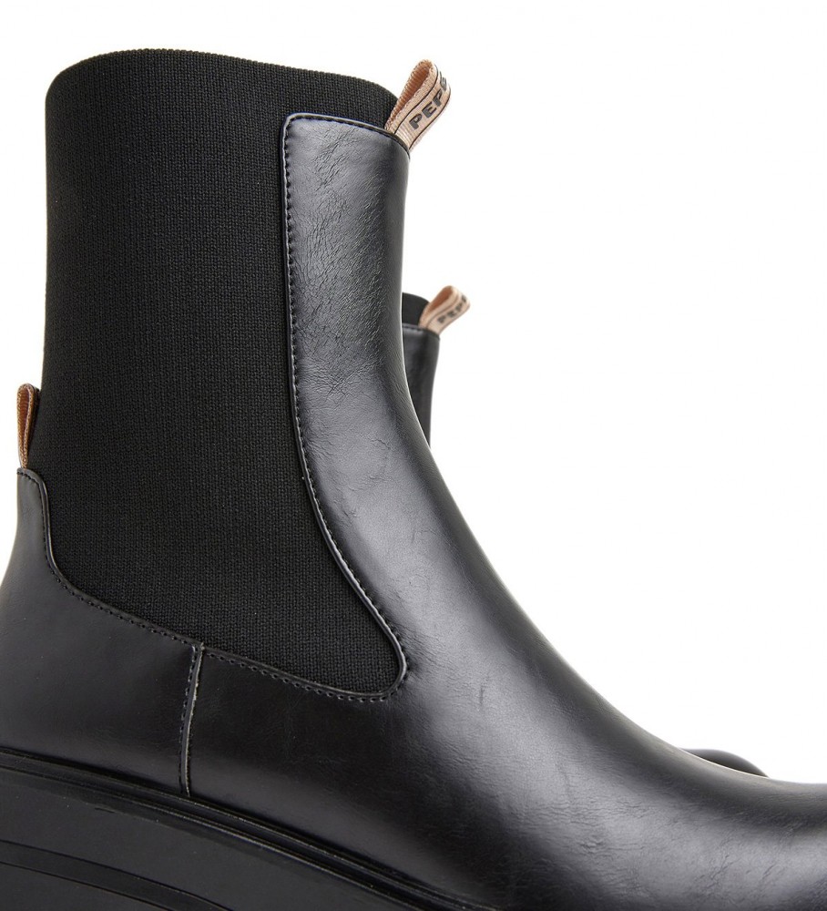Botas pretas de cano curto Pepe Jeans Soda Plus