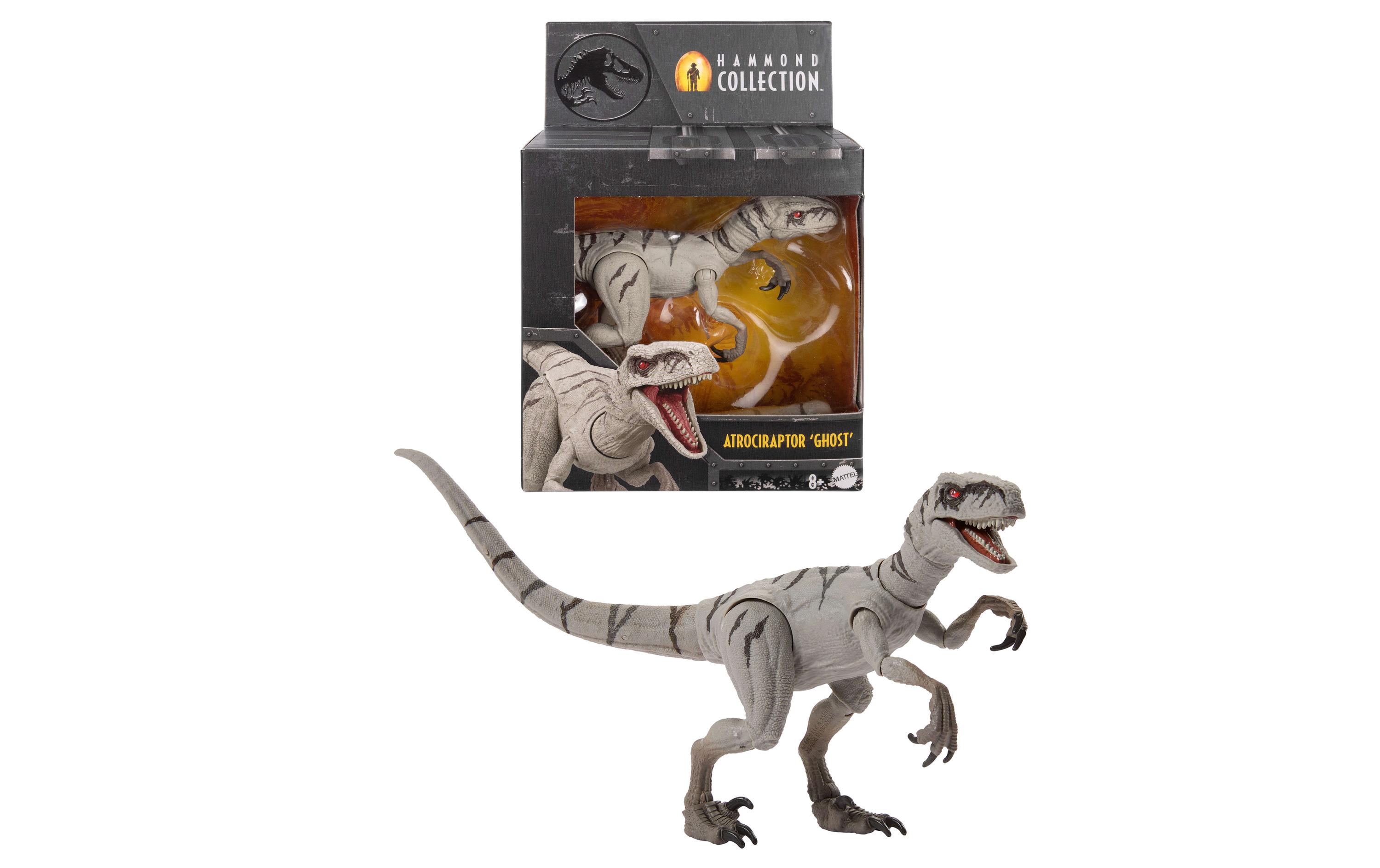 Jurassic World Hammond Collection Atrociraptor GhostDinosaurier-Actionfigur mit 14 Bewegungspunkten
