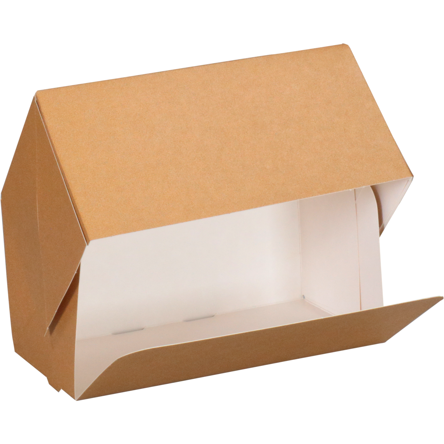 Gebaksdoos, karton, 18x10x9cm, zonder venster, bruin