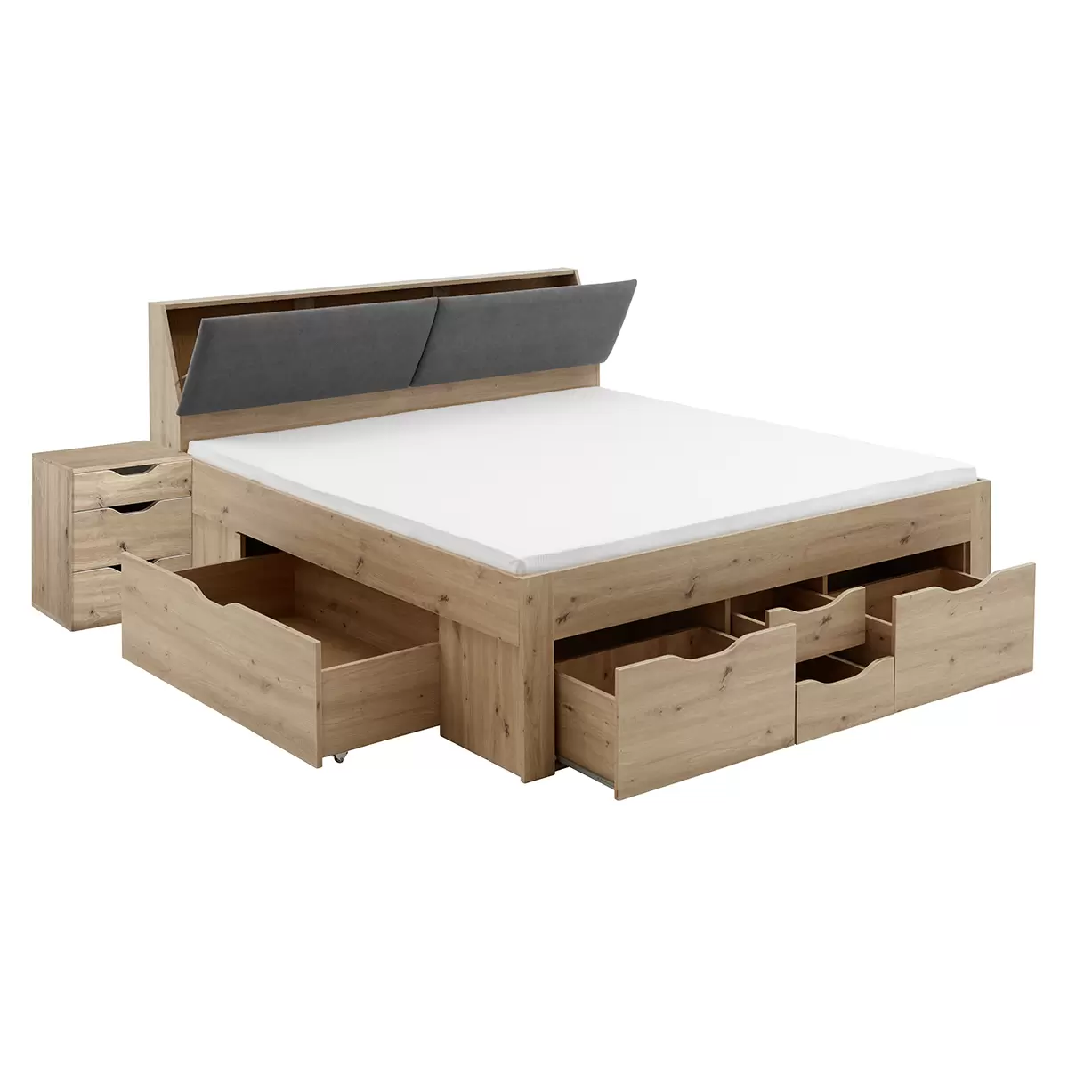 Futonbett Madiswil 180x200 Artisan Eiche