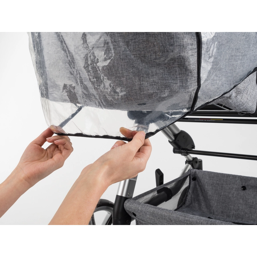 reer Regenschutz für Kombi-Kinderwagen RainCover Classic+