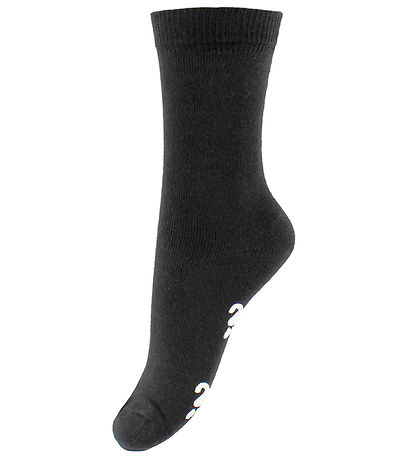 Fuzzies Socken m. Antirutsch - Schwarz