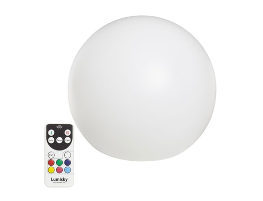 LUMISKY - Lampe à poser Boule lumineuse sans fil flottante led bobby c30 multicolore...