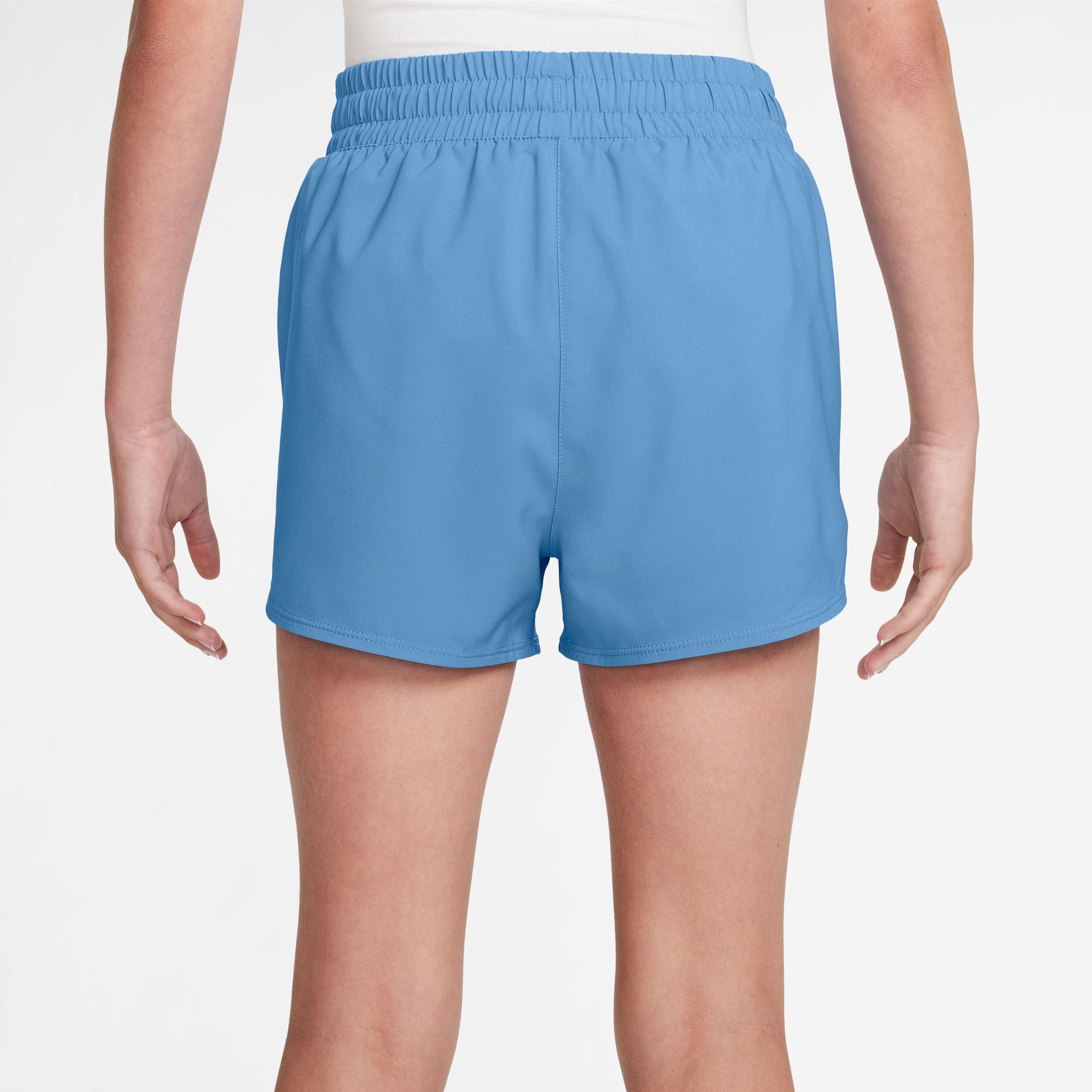 Nike One Big Kids(Girls) Dri FIT High Waisted Woven Training Shorts