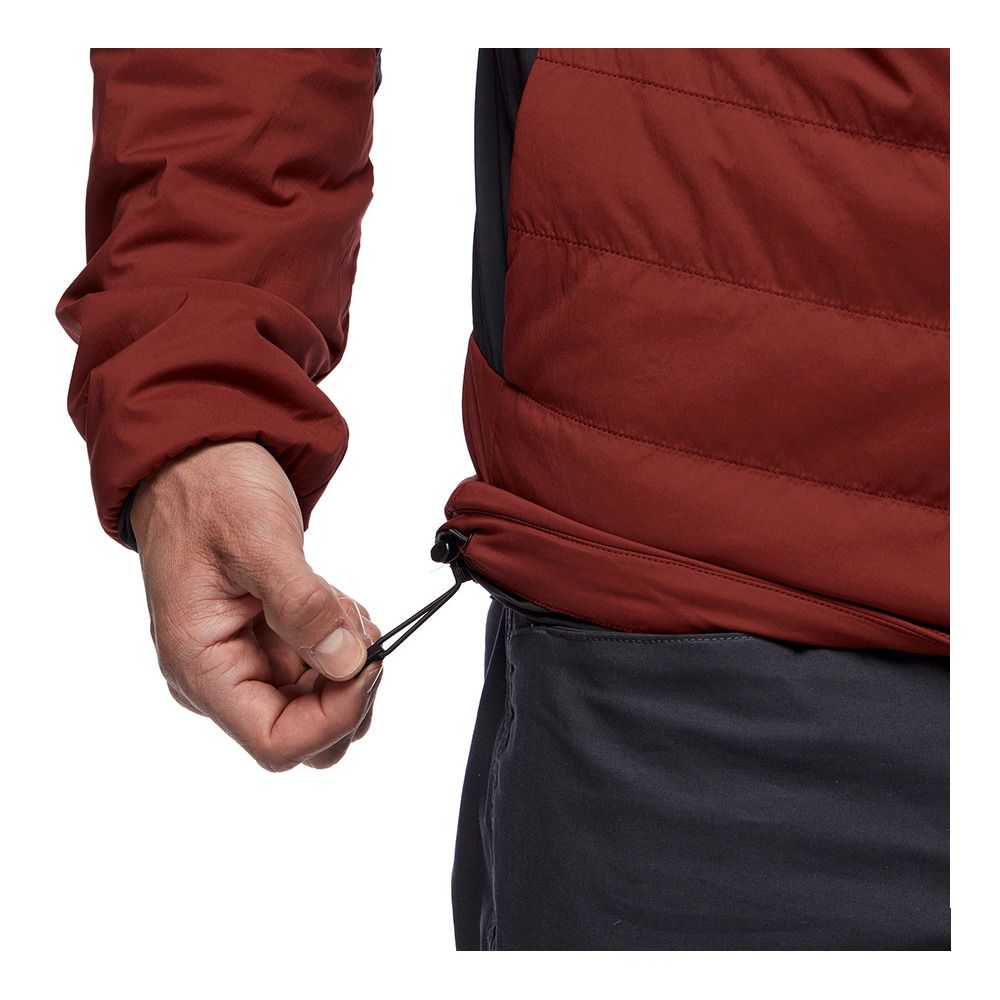 Black Diamond LIGHT STRETCH HOODY - Veste Homme dark crimson/black