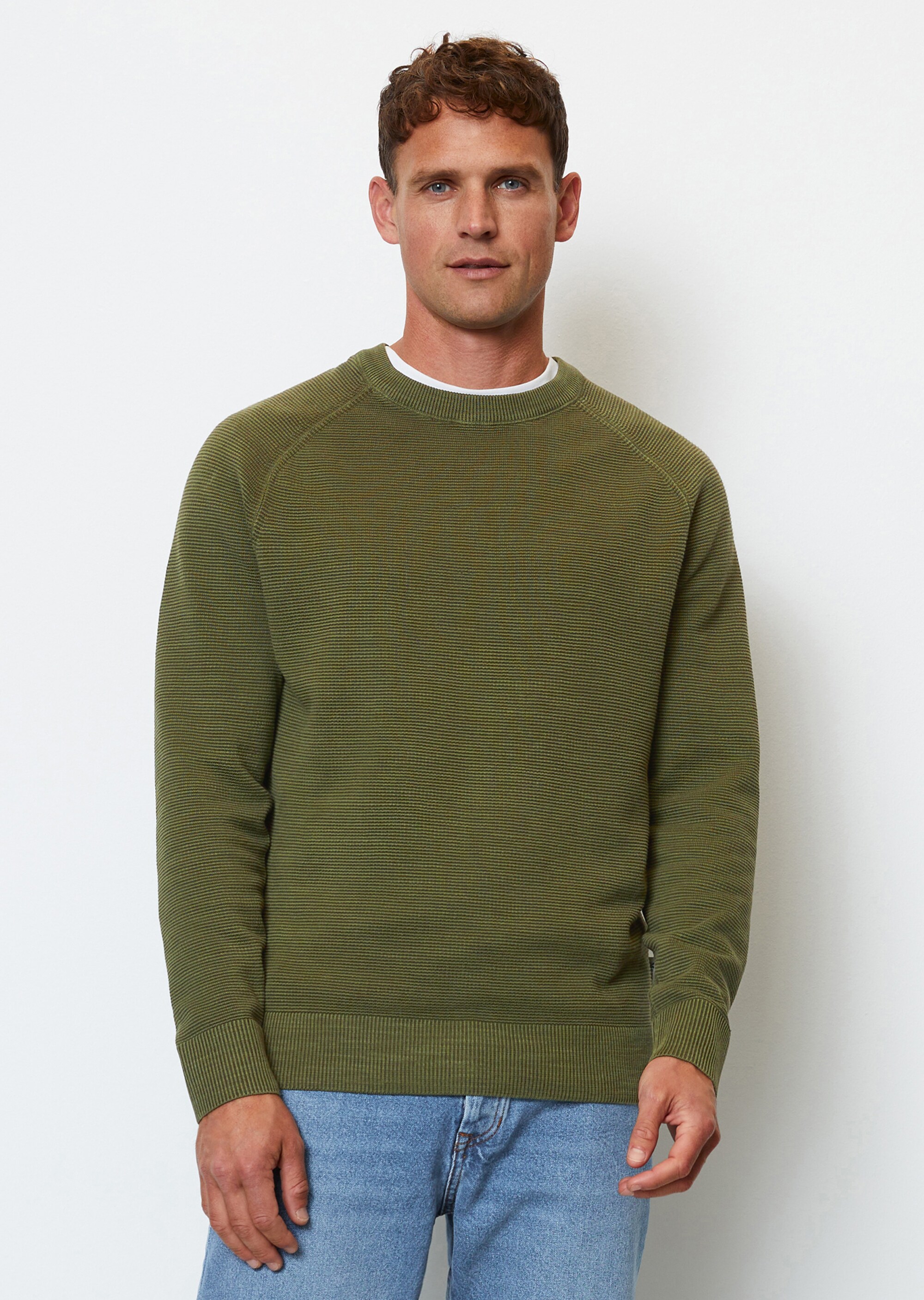 Pullover regular mit feiner Ottoman-Struktur