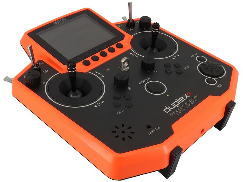 Jeti Fernsteuerung Duplex DS-12 EX Fluorescent Orange Handlicher Jeti Duplex 2.4 GHz Sender