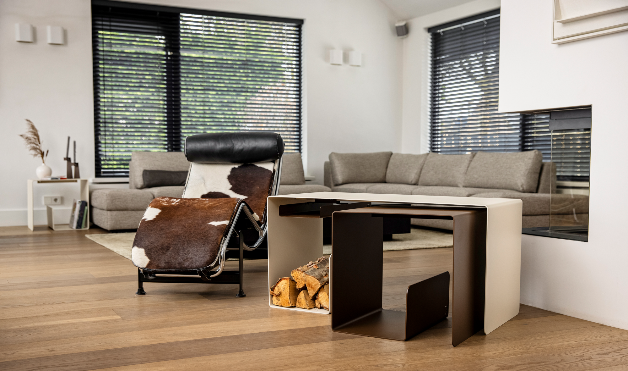 Steellish salontafel set Parelwit