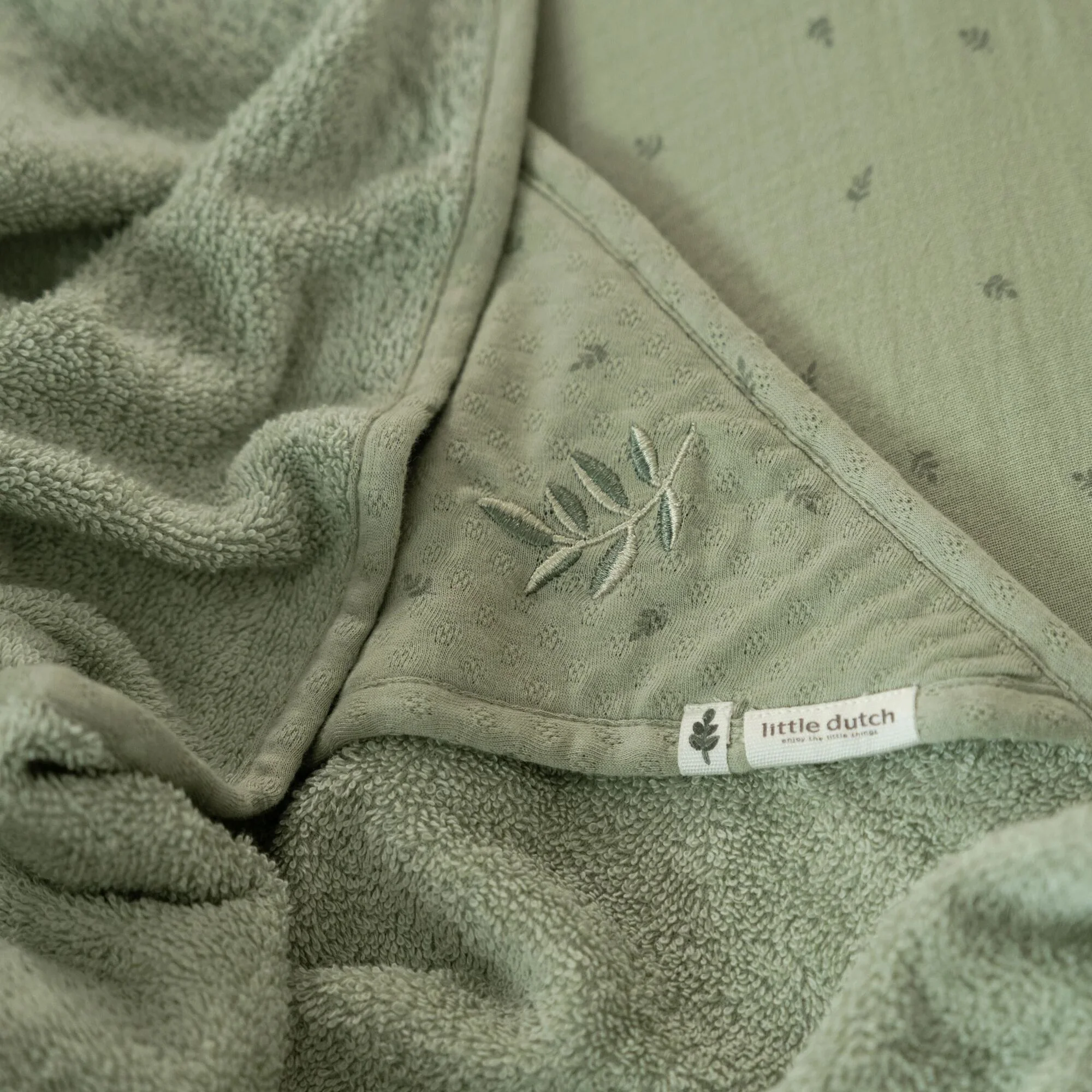 Badcape - Groen - 100 x 100 - Essentials kopen? | Little dutch