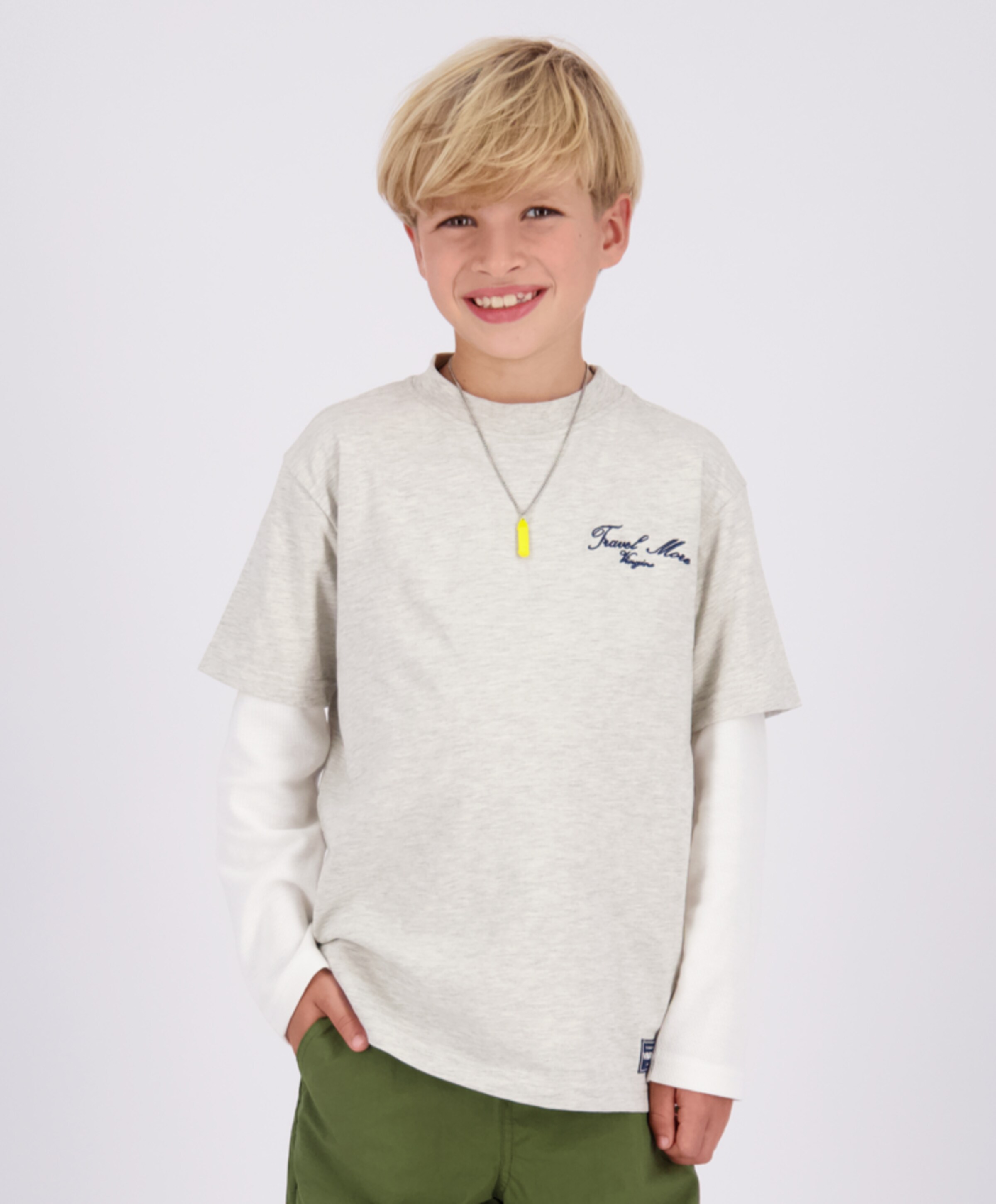 Vingino Jongens T-shirt ecru