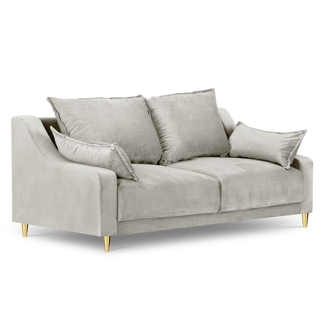 Mazzini Sofas Canapé fixe 2 places Pansy beige - 150x94x90 cm