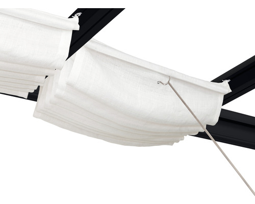 Palram-Canopia kabelspanzonnescherm - schaduwset voor terrasoverkapping Stockholm 590x340 cm (8 stuks 64,5x340 cm) wit