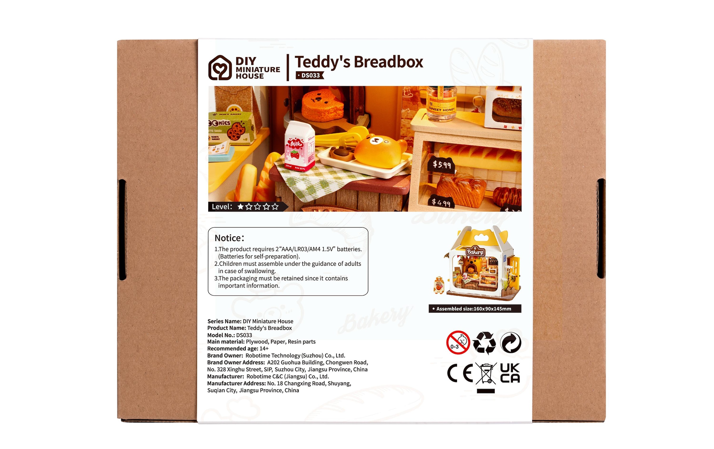 Modellbausatz »RoboTime Teddy's Brotbox«