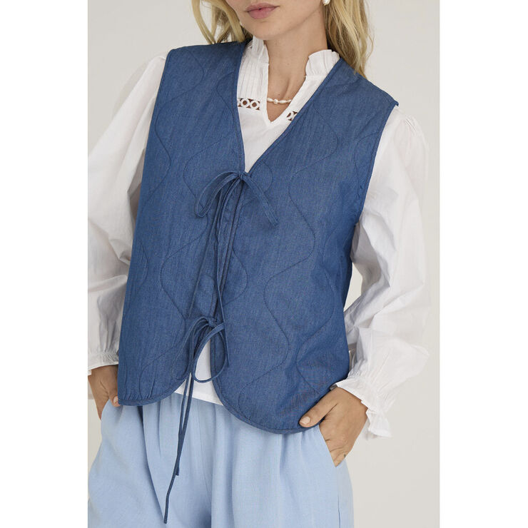 A-VIEW Kamma waistcoat Denim blue