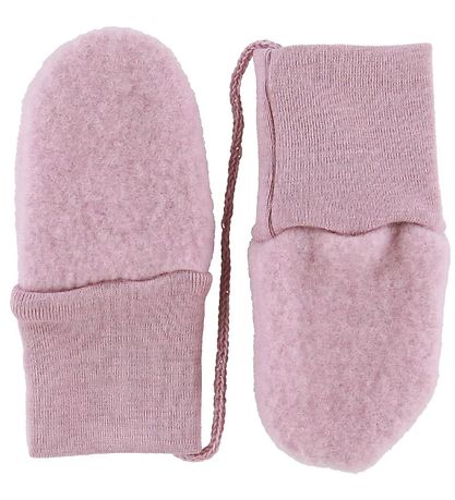 Engel Fäustlinge - Wolle - Meliert Rosa