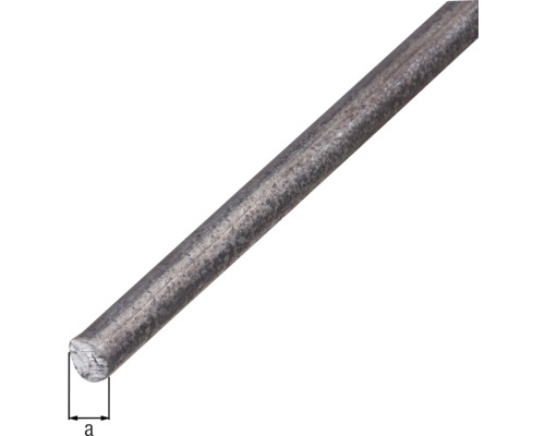 Ronde stalen staaf Ø 6 mm, 1 m