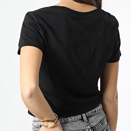 Tee Shirt Femme Glitter Logo Noir