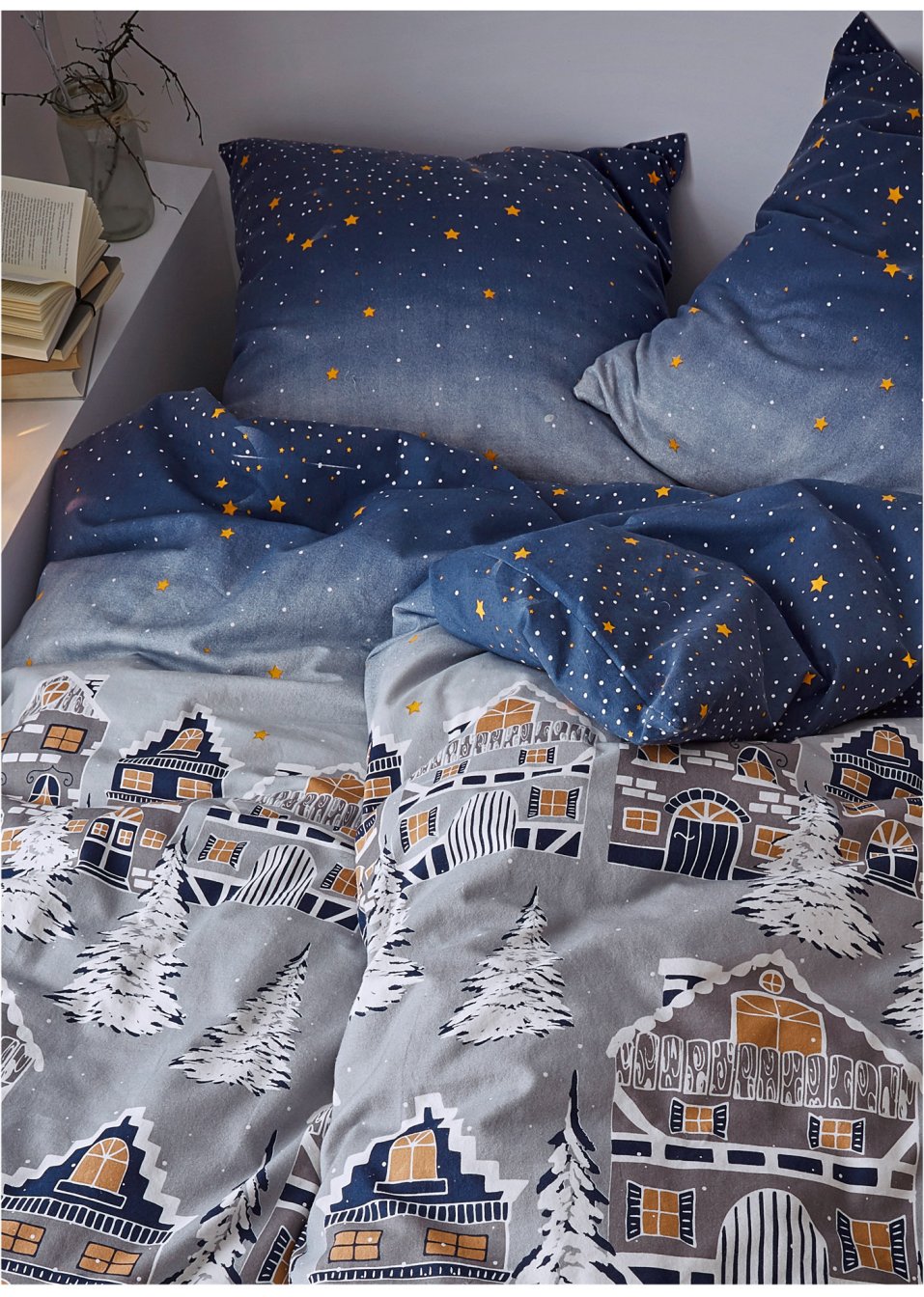 Parure de lit avec motif hivernal