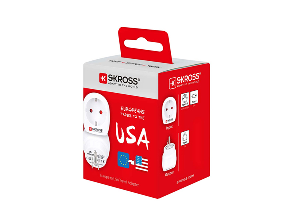 ADAPTADOR SKROSS 1.500203-E EUROPE TO USA