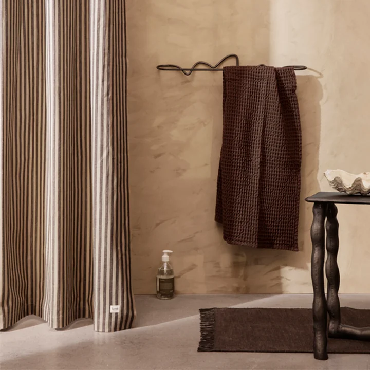 Ferm Living - Organic Badetuch, 70 x 140 cm, olive