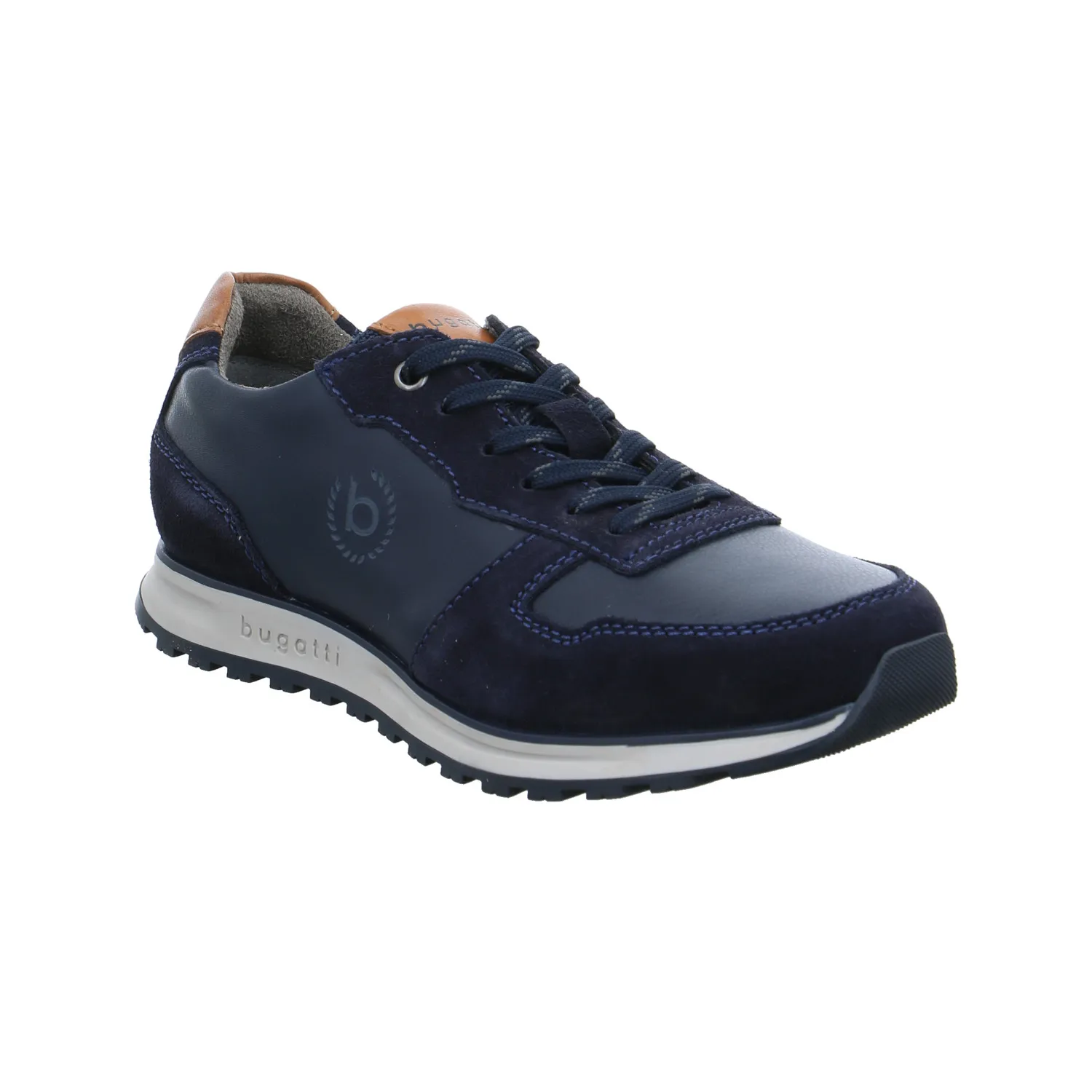 BUGATTI SHOES Halbschuhe Sneaker Blau Lederimitat
