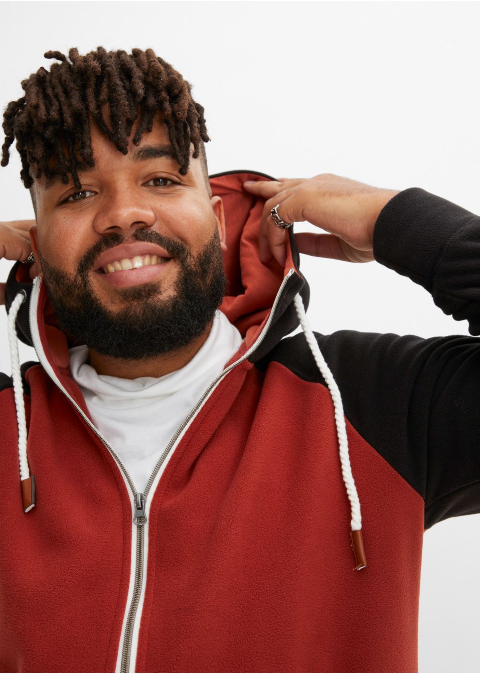 Veste polaire à capuche