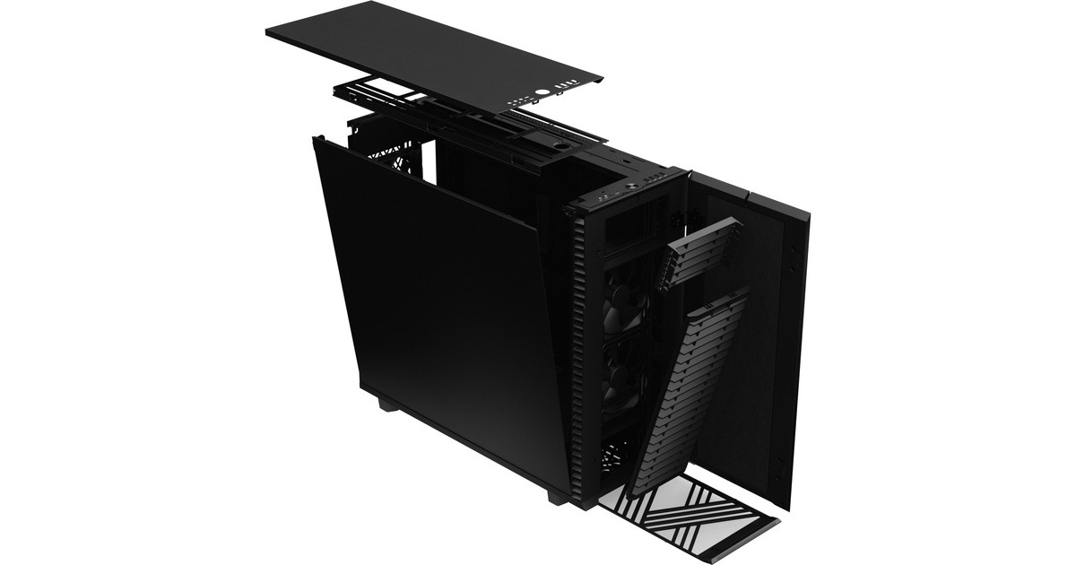Fractal DesignDefine 7 XL big tower behuizing  (Zwart | 4x USB-A | 1x USB-C)