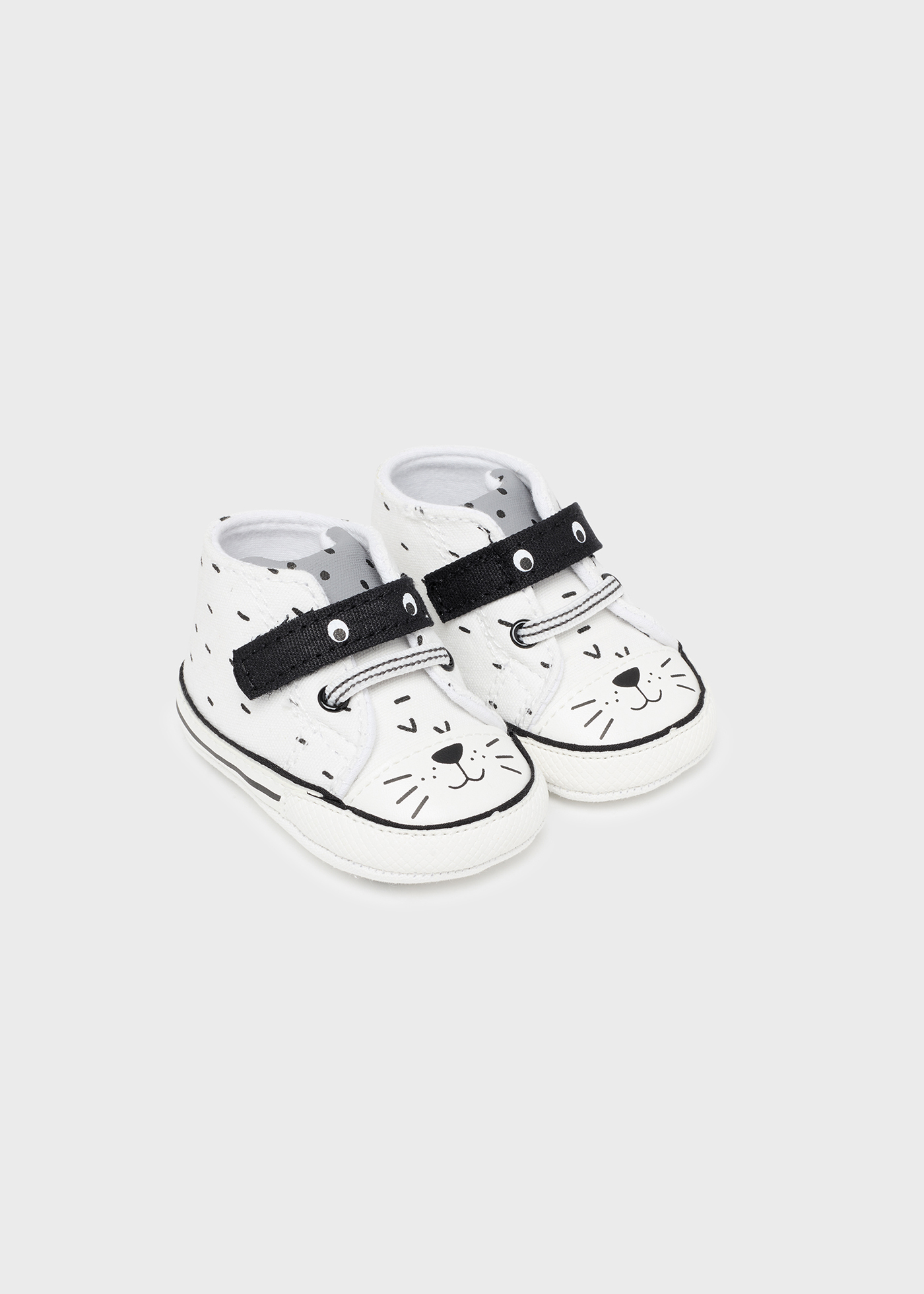 Conjunto esportivo de lona com velcro para recém-nascido