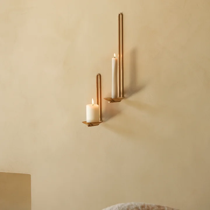 Audo - Clip Wand-Teelichthalter, H 20 cm, schwarz