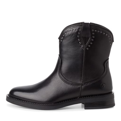 Tamaris Støvler, Black Leather, 39