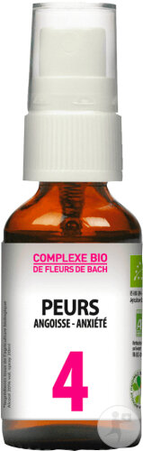 Dr. Theiss 4 Peurs Fleurs De Bach Bio Spray 20ml