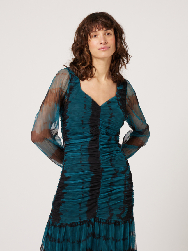 Robe maille tie and dye